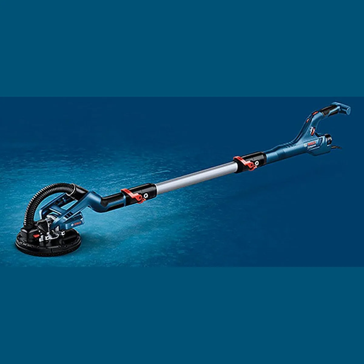 Bosch Professional GTR 55-225 Trockenbauschleifer, ergonomischer Zusatzhandgriff, integrierte Deckenansaugfunktion 3