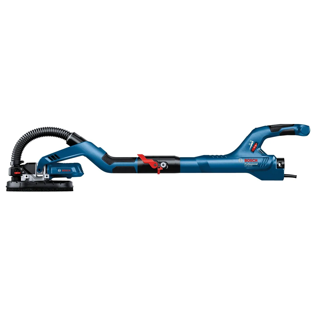 Bosch Professional GTR 55-225 Trockenbauschleifer, ergonomischer Zusatzhandgriff, integrierte Deckenansaugfunktion 5