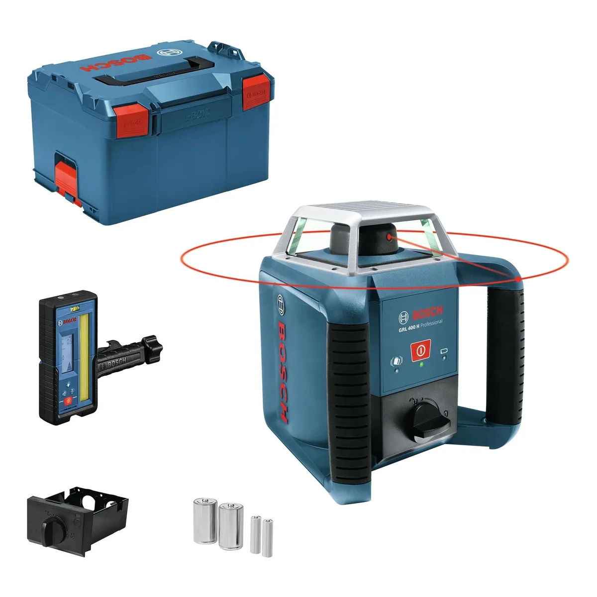 BOSCH GRL 400 H Rotationslaser, großer Arbeitsbereich, intuitive Bedienung — L-BOXX 238