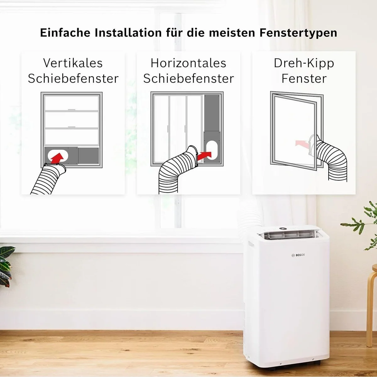 BOSCH Klimagerät Home Comfort Cool, Kühlung, Entfeuchtung, Ventilation 4