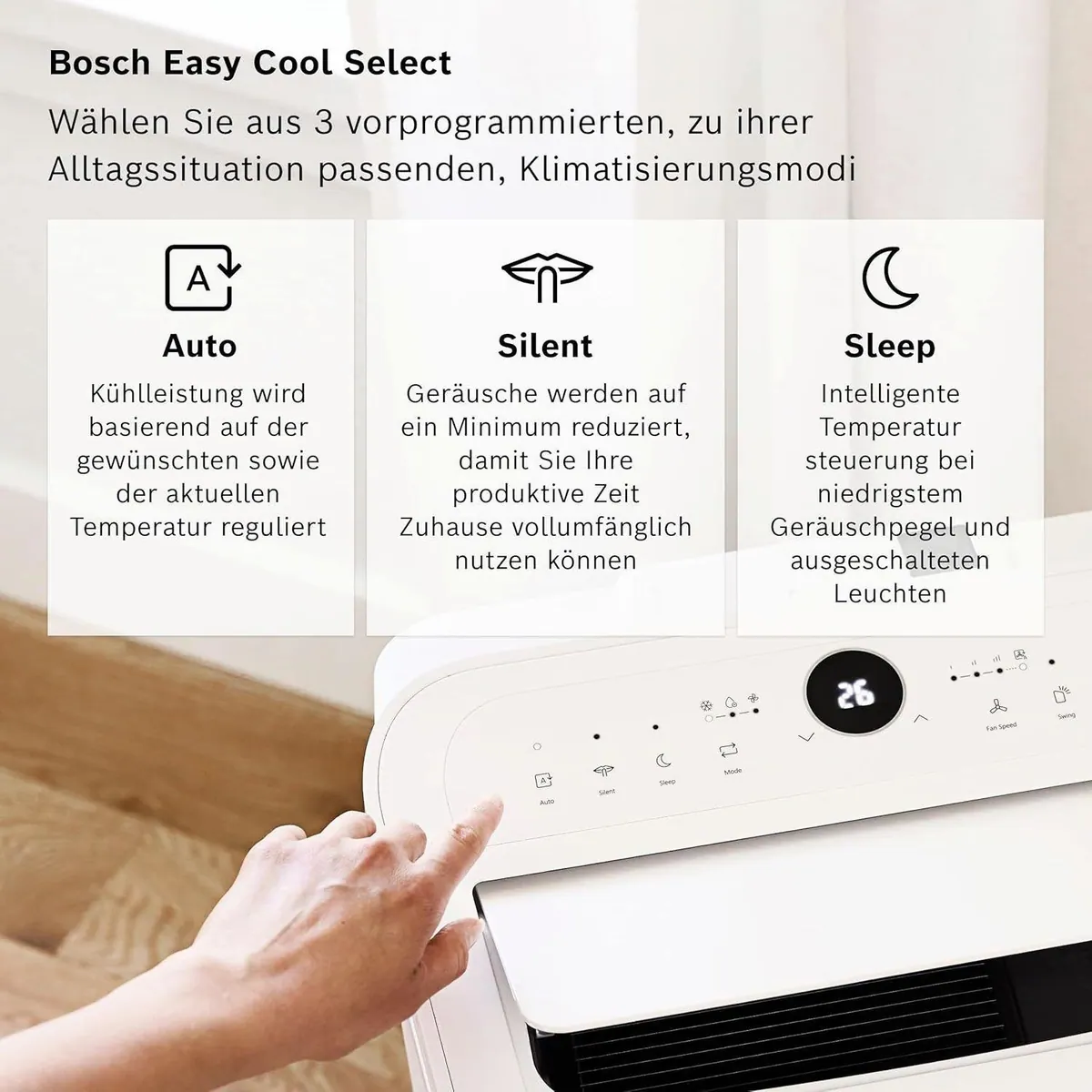 BOSCH Klimagerät Home Comfort Cool, Kühlung, Entfeuchtung, Ventilation 5