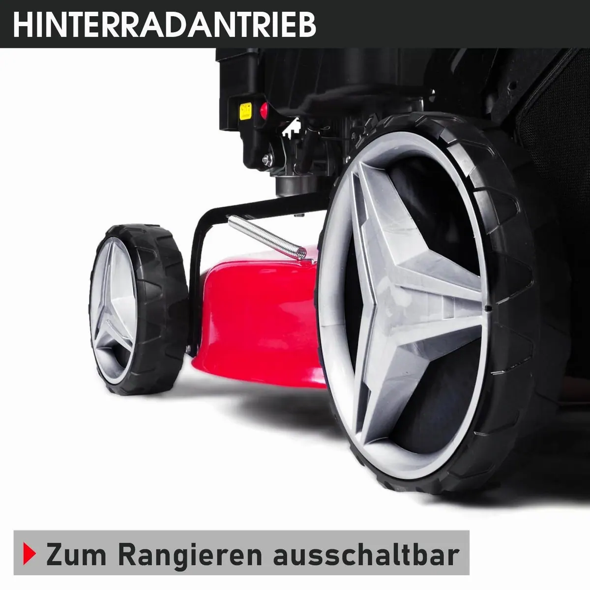 BRAST Benzinrasenmäher 4,76PS RED LINE, Antrieb, 46 cm Schnittbreite, TÜV geprüft 3