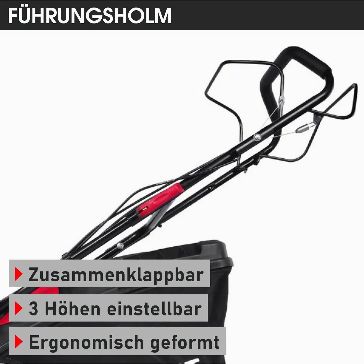 BRAST Benzinrasenmäher 4,76PS RED LINE, Antrieb, 46 cm Schnittbreite, TÜV geprüft 5