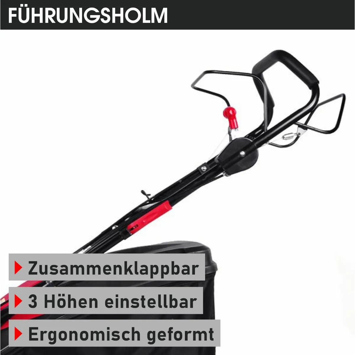 BRAST Benzinrasenmäher 7PS RED LINE, 51 cm Schnittbreite, TÜV geprüft, 4-Takt OHV Motor 5