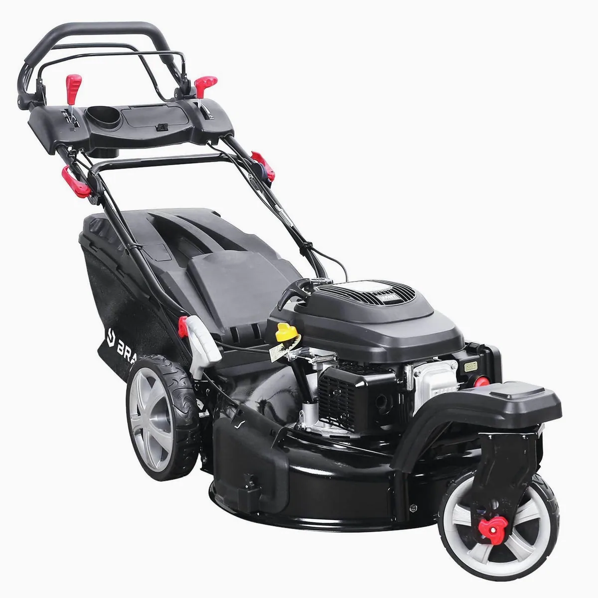 BRAST Benzinrasenmäher Trike, 5,2kW Motor, 53 cm Schnittbreite, 4in1-Funktion