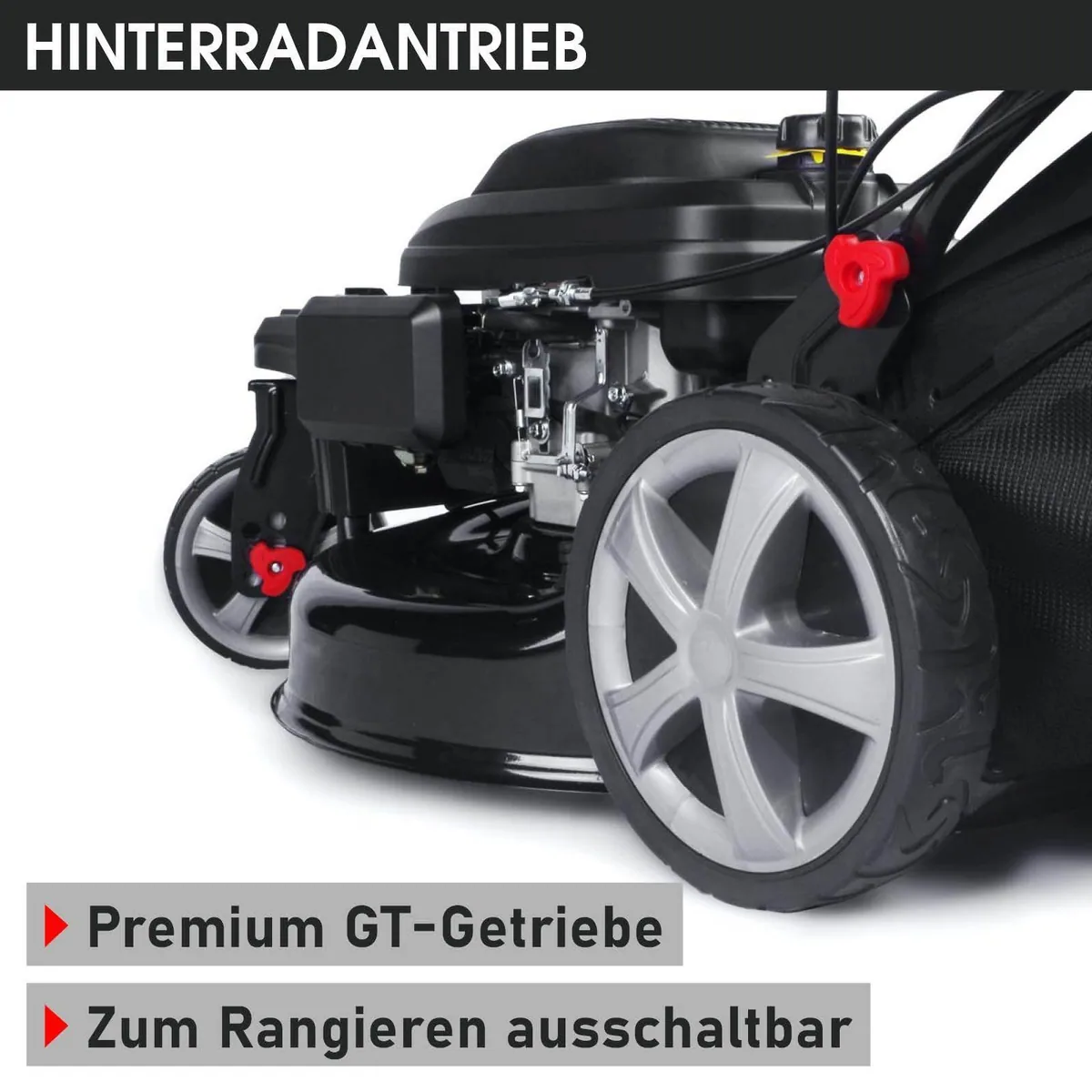 BRAST Benzinrasenmäher Trike, 5,2kW Motor, 53 cm Schnittbreite, 4in1-Funktion 4