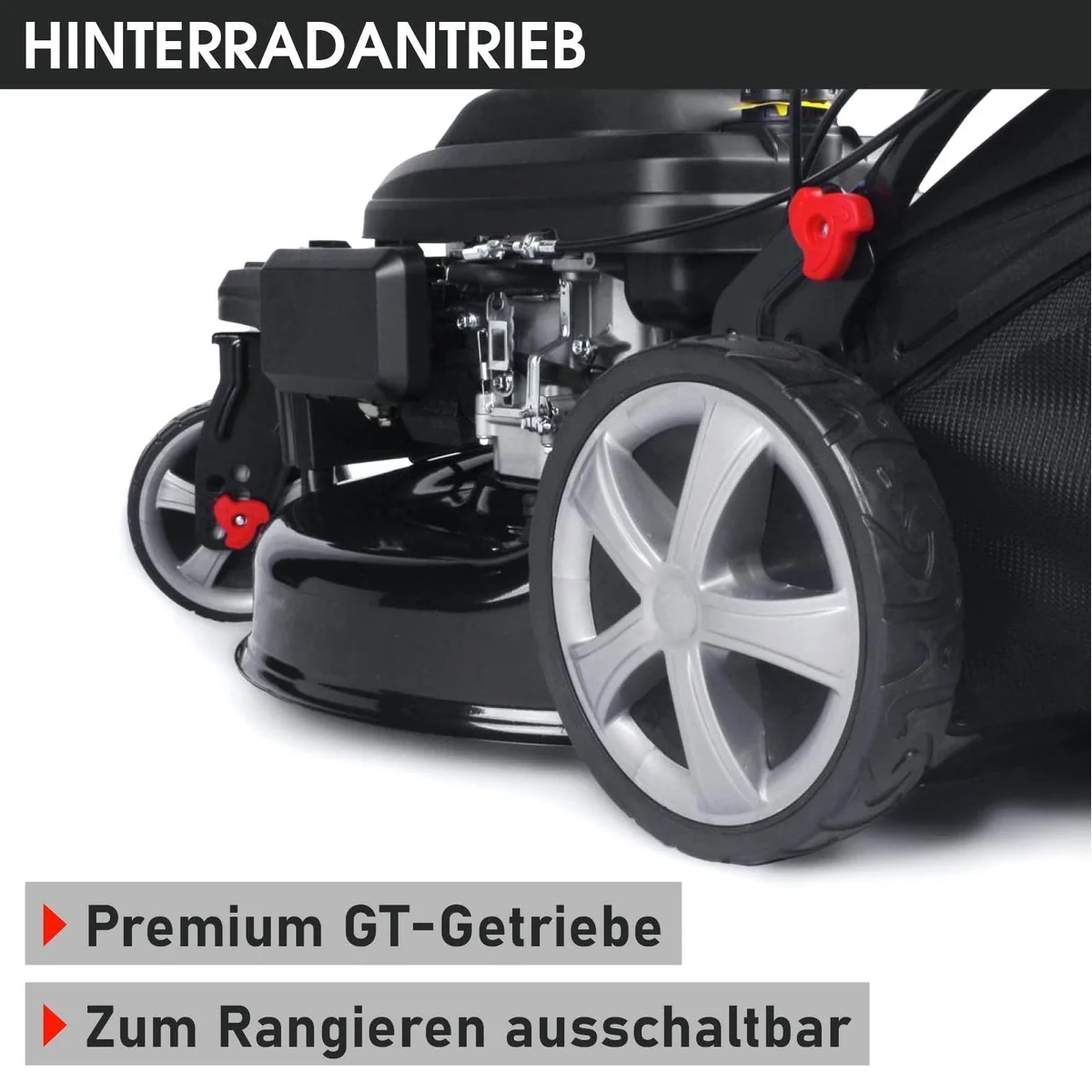 BRAST Trike Rasenmäher 21224 E-Start, 5,2kW Motor, 53 cm Schnittbreite, 60L Fangkorb 4