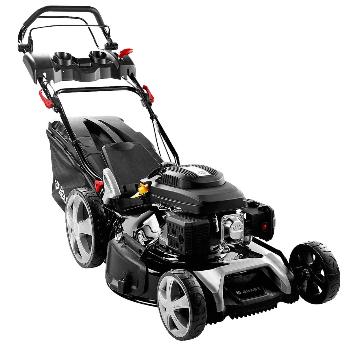 BRAST Benzinrasenmäher 55 cm, 5,2 kW Motor, 4in1 Mähfunktion