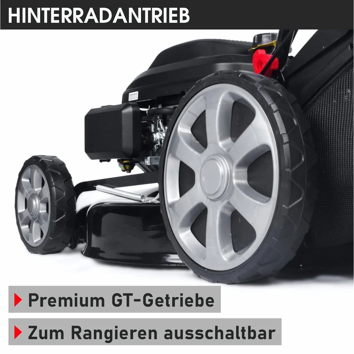 BRAST Benzinrasenmäher 55 cm, 5,2 kW Motor, 4in1 Mähfunktion 5