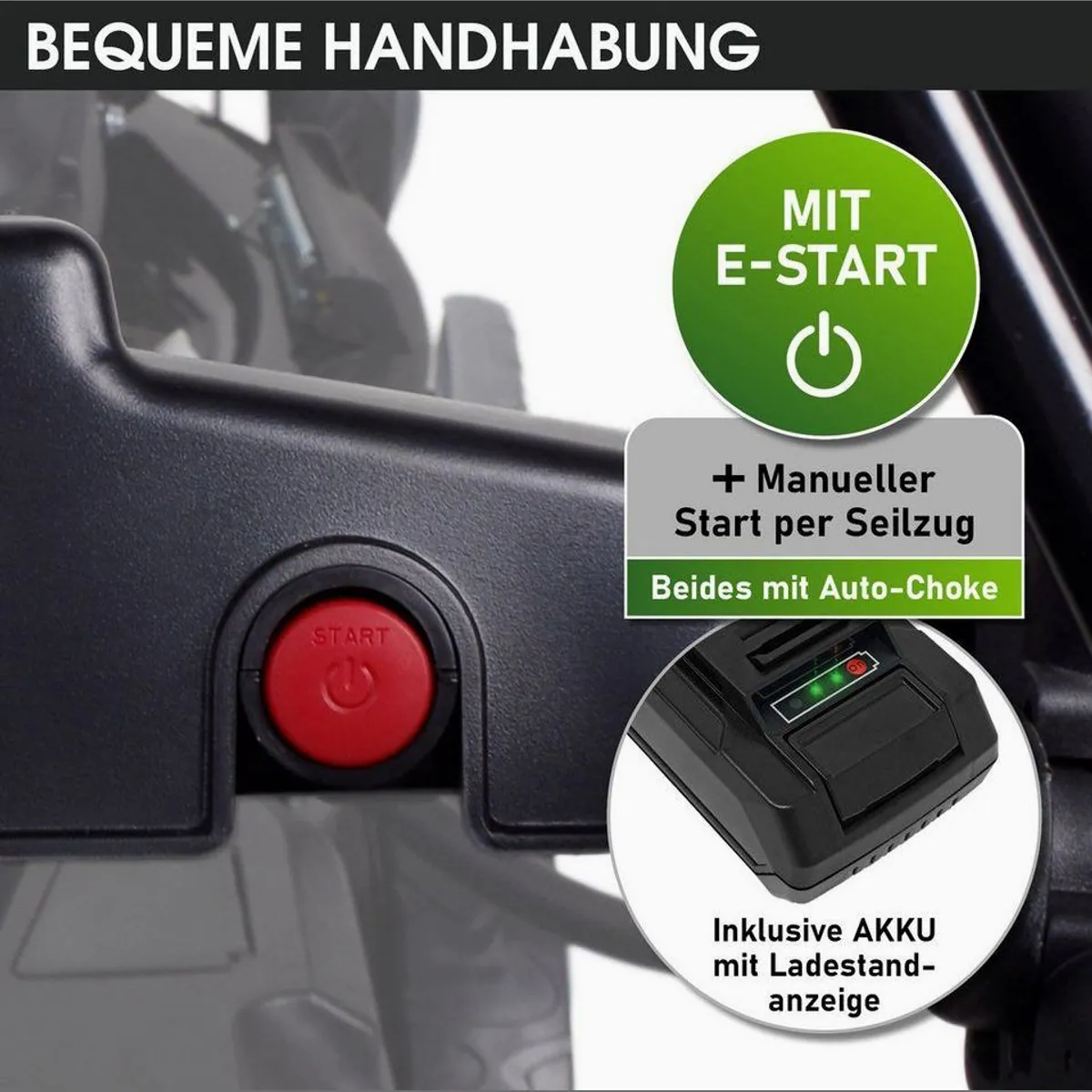 BRAST Benzinrasenmäher 19224 E-START, 4-Takt Motor, E-Start, 48 cm Schnittbreite 4