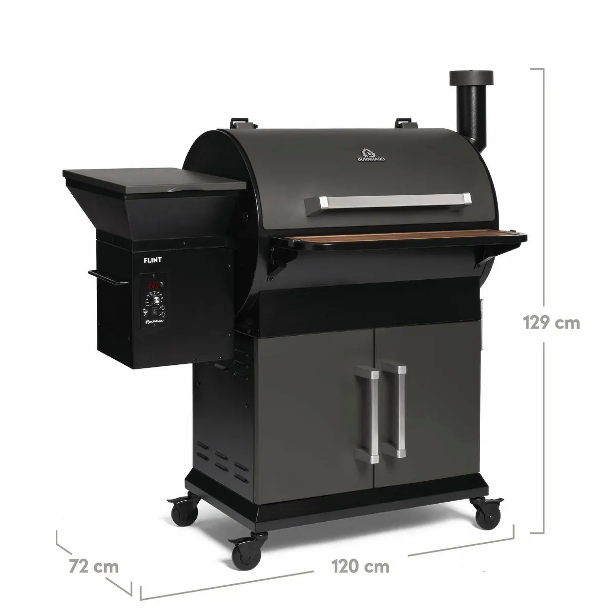 BURNHARD Smoker FLINT, vielseitiger Pelletsmoker mit hochwertiger Ausstattung 2