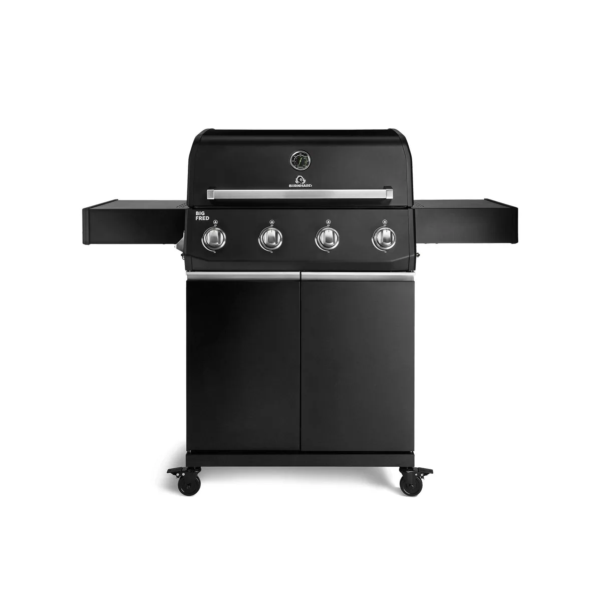 BURNHARD Big FRED Base Gasgrill, 15 kW, 4 Edelstahlbrenner, große Grillfläche