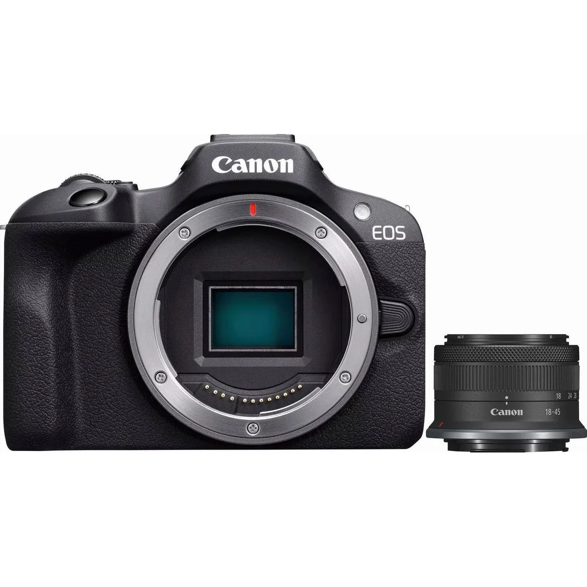 Canon EOS R100 Systemkamera, 24,1 MP, WLAN & Bluetooth — kompaktes Design, vielseitige Funktionen, exzellente Bildqualität