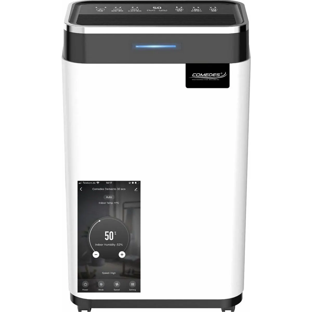 Comedes Demecto 30 eco WIFI, Präzise Entfeuchtung, SmartHome-Steuerung