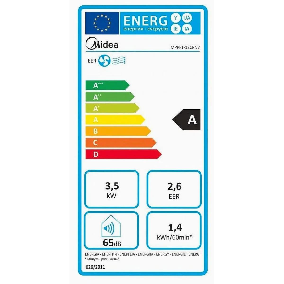 comfee MPPF1-12CRN7 Klimagerät, 3-in-1 Funktion, Fernbedienung, LED-Display 4