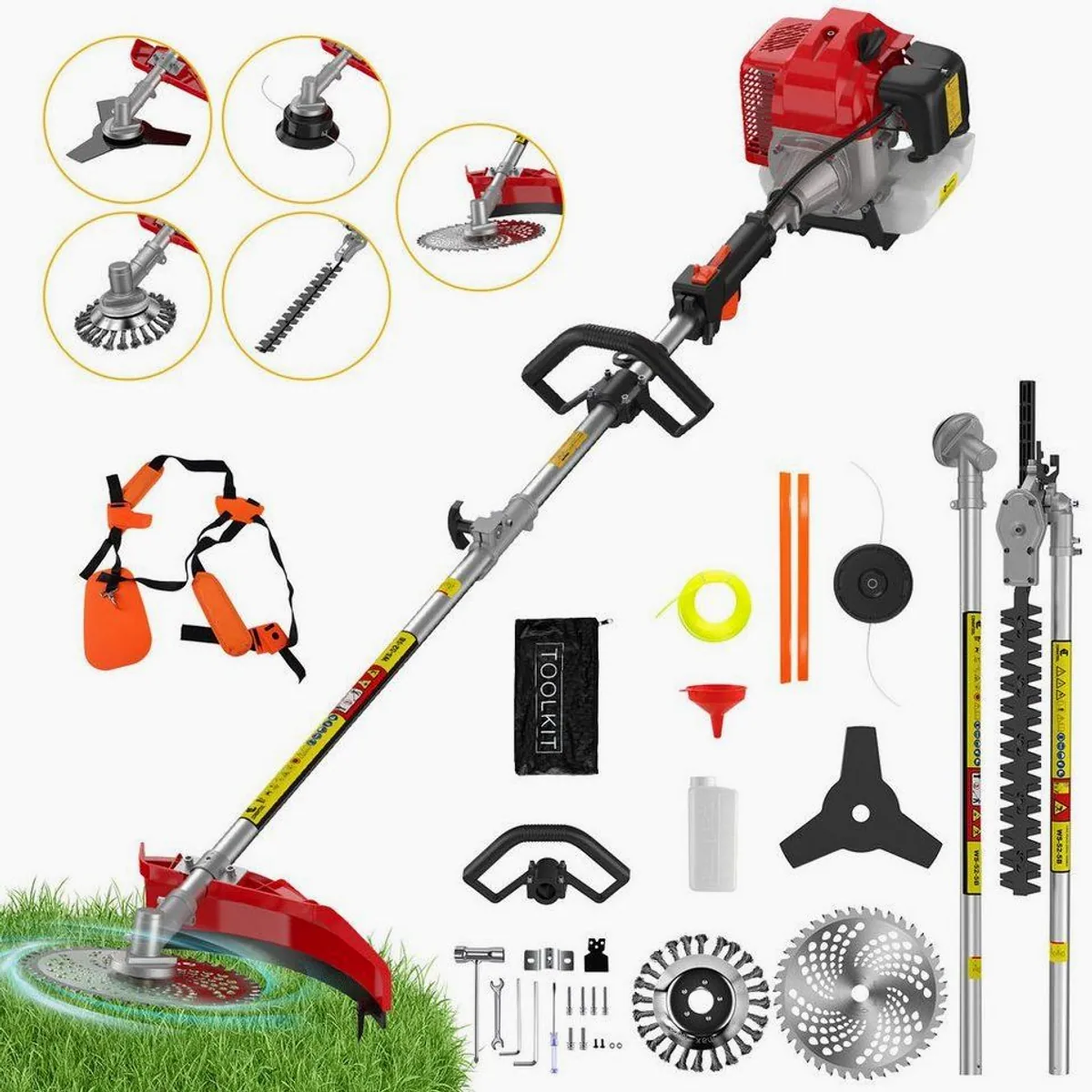 CONENTOOL Benzin-Motorsense 52 ccm, 2,5 kW Leistung, vielseitig einsetzbar