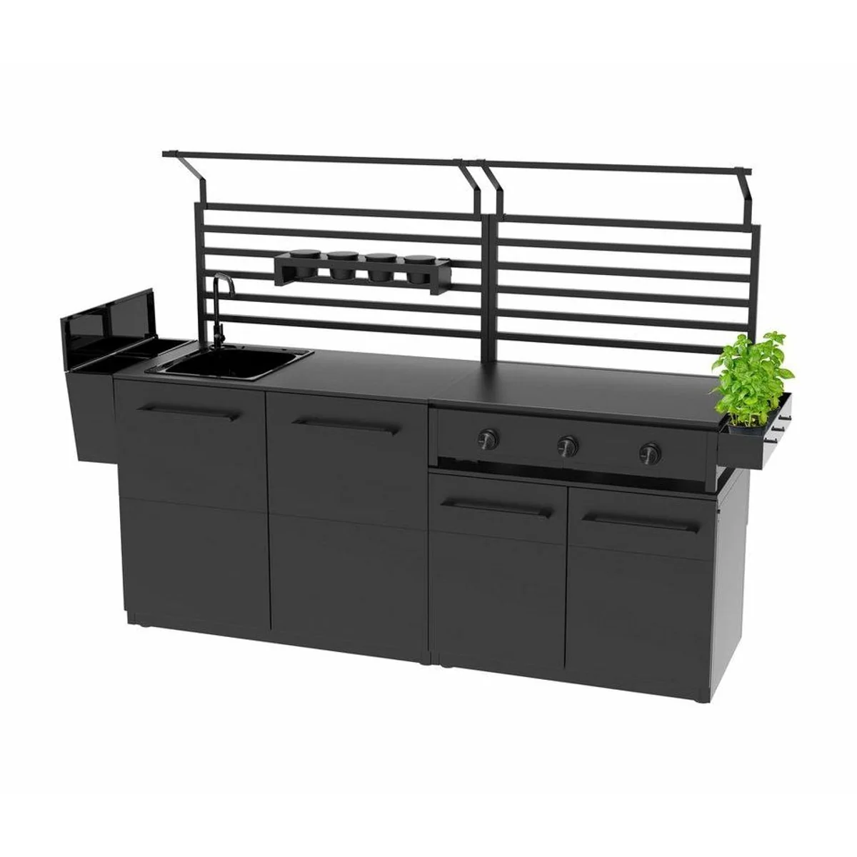 COZZE Gasgrill Combo 900, Gusseisen & Edelstahl, 3 Brenner, bis 800°C 3
