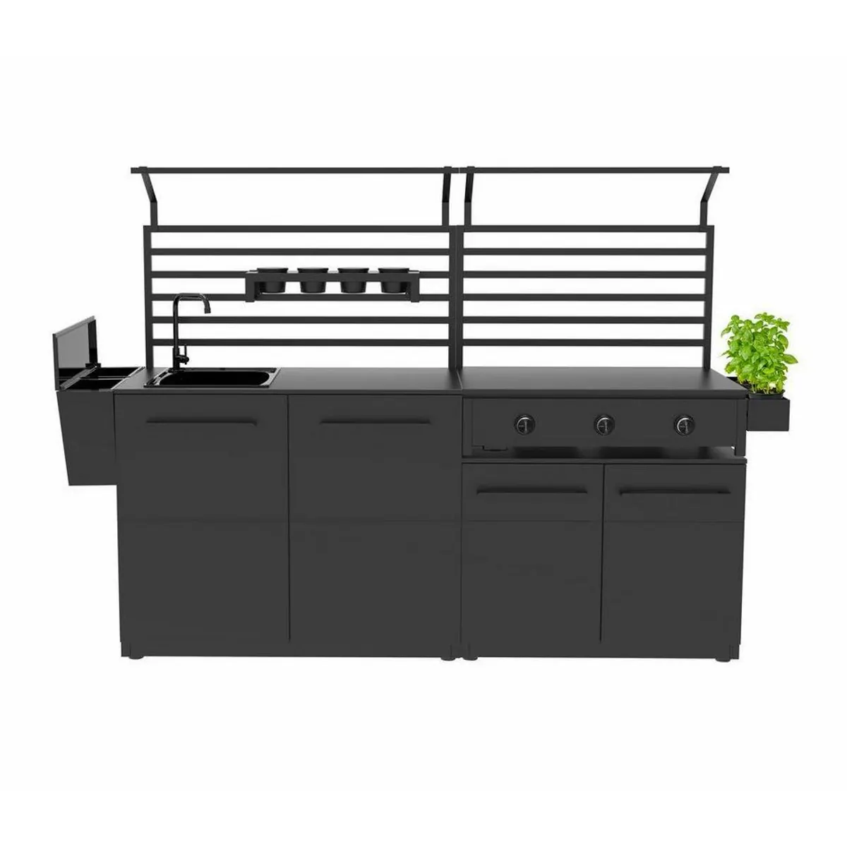 COZZE Gasgrill Combo 900, Gusseisen & Edelstahl, 3 Brenner, bis 800°C 4