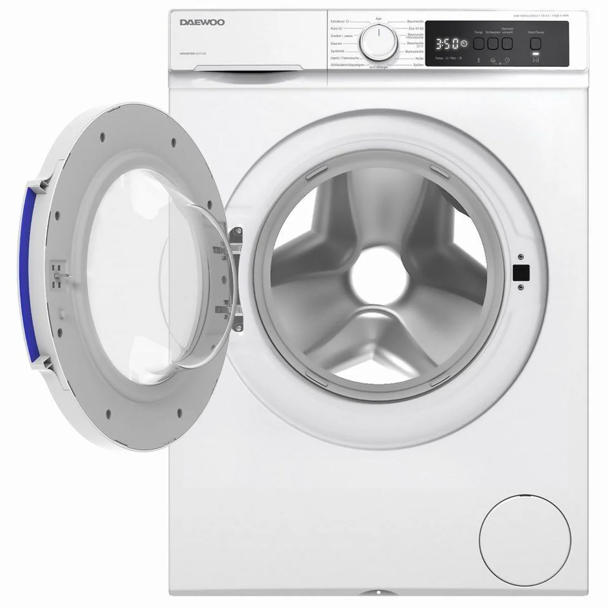 Daewoo WM FBR0634W0A-DE Waschmaschine, 10 kg Fassungsvermögen, 1400 U/min, Kindersicherung 4