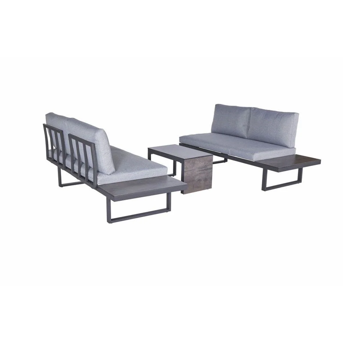 dasmöbelwerk Lounge-Set Nairobi, Aluminium/HPL, vielfältige Stellmöglichkeiten — 3-teiliges Gartenmöbelset 2