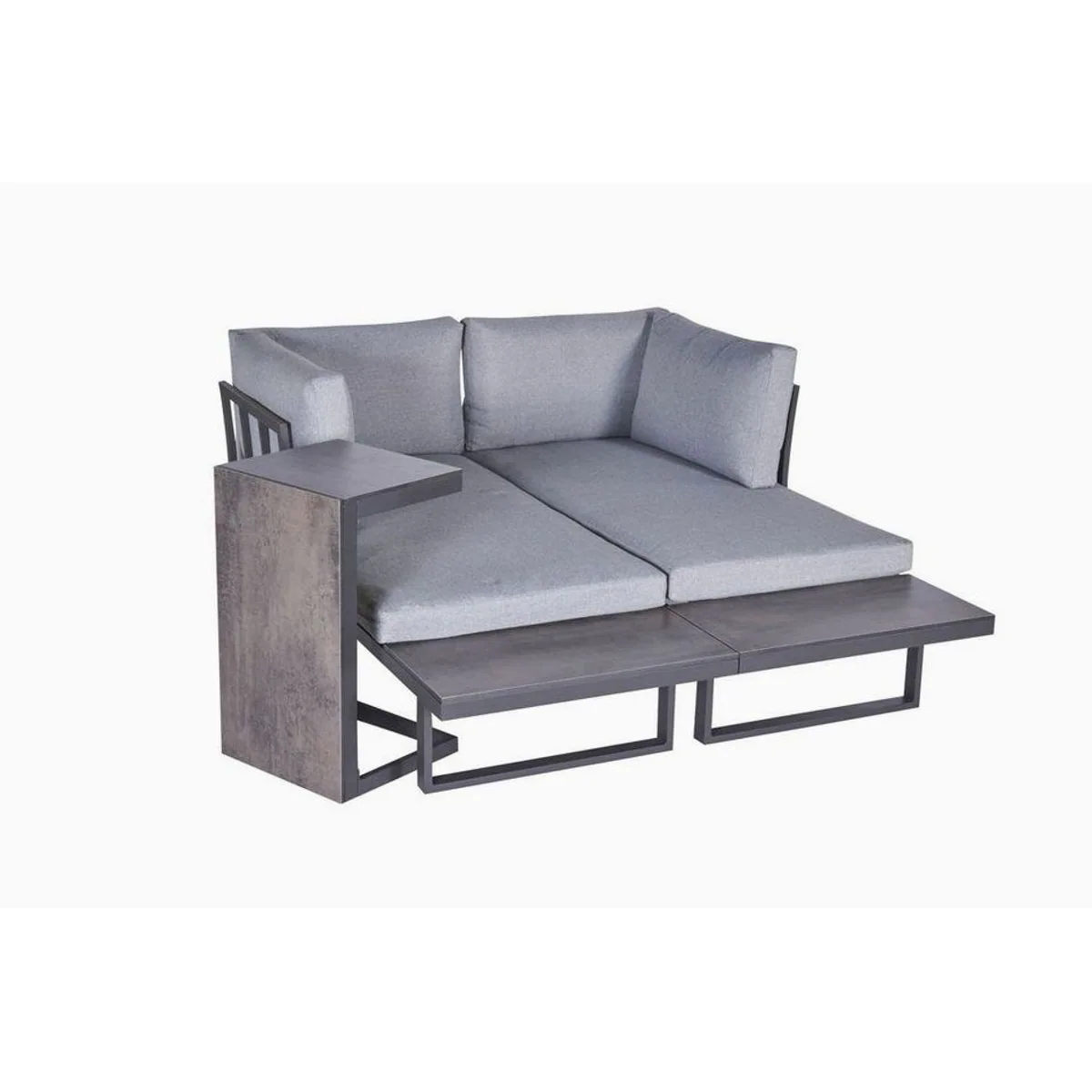 dasmöbelwerk Lounge-Set Nairobi, Aluminium/HPL, vielfältige Stellmöglichkeiten — 3-teiliges Gartenmöbelset 4