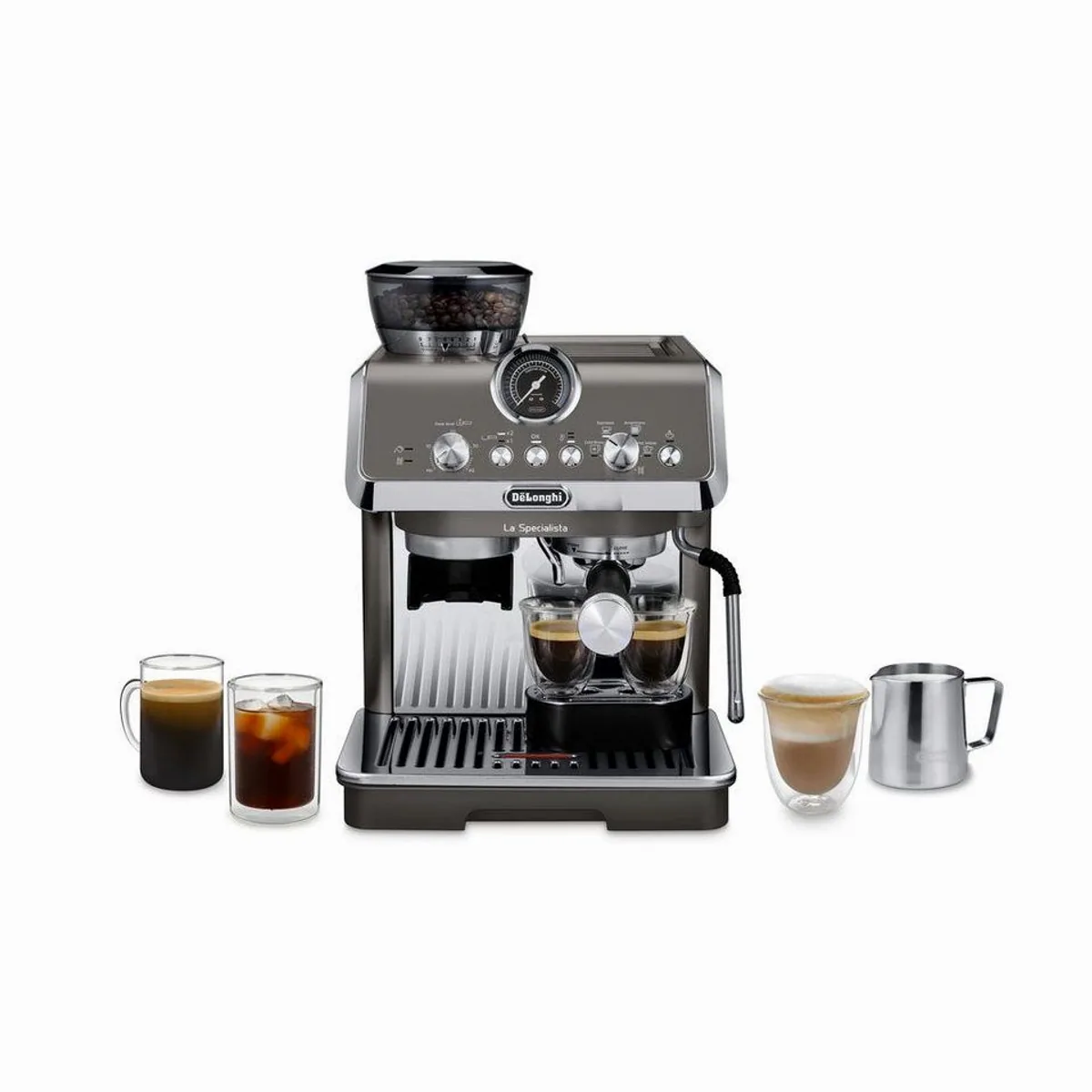 De'Longhi La Specialista Arte Evo Cold Brew EC9255.T, 3 Rezepte, 15 Mahlgrade, Edelstahl-Design