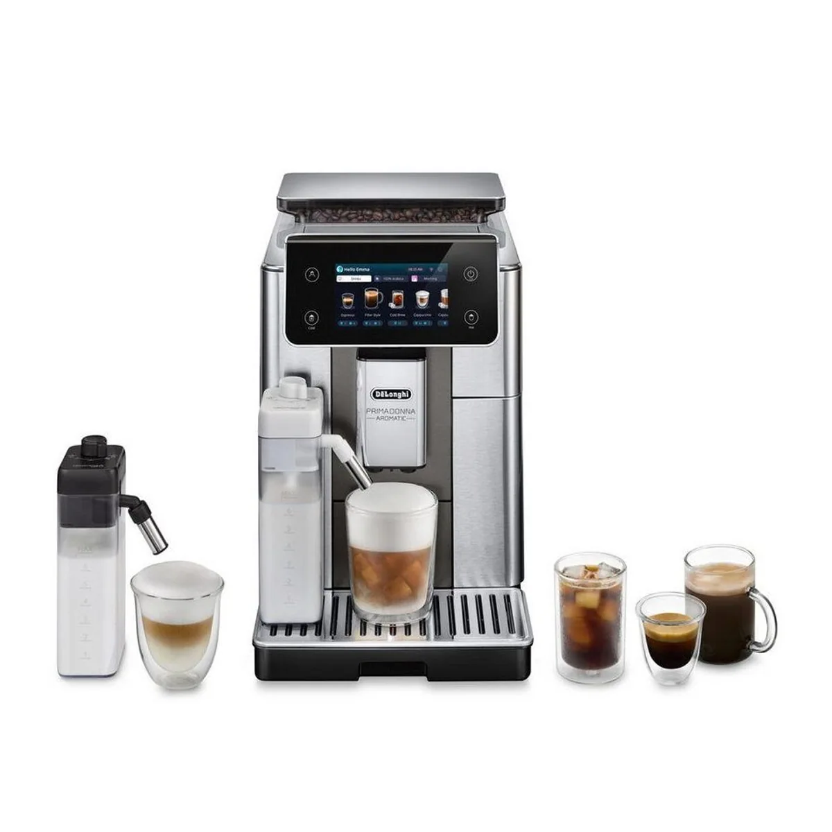 De'Longhi Primadonna Aromatic ECAM630.75.TM, 35 Kaffeerezepte, edles Design, Bean Adapt Technology 2