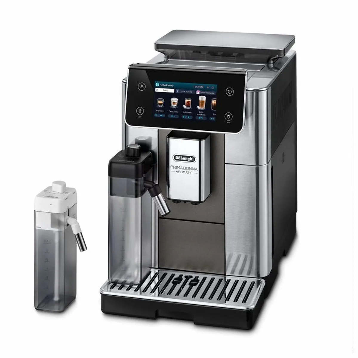 De'Longhi Primadonna Aromatic ECAM630.75.TM, 35 Kaffeerezepte, edles Design, Bean Adapt Technology 3