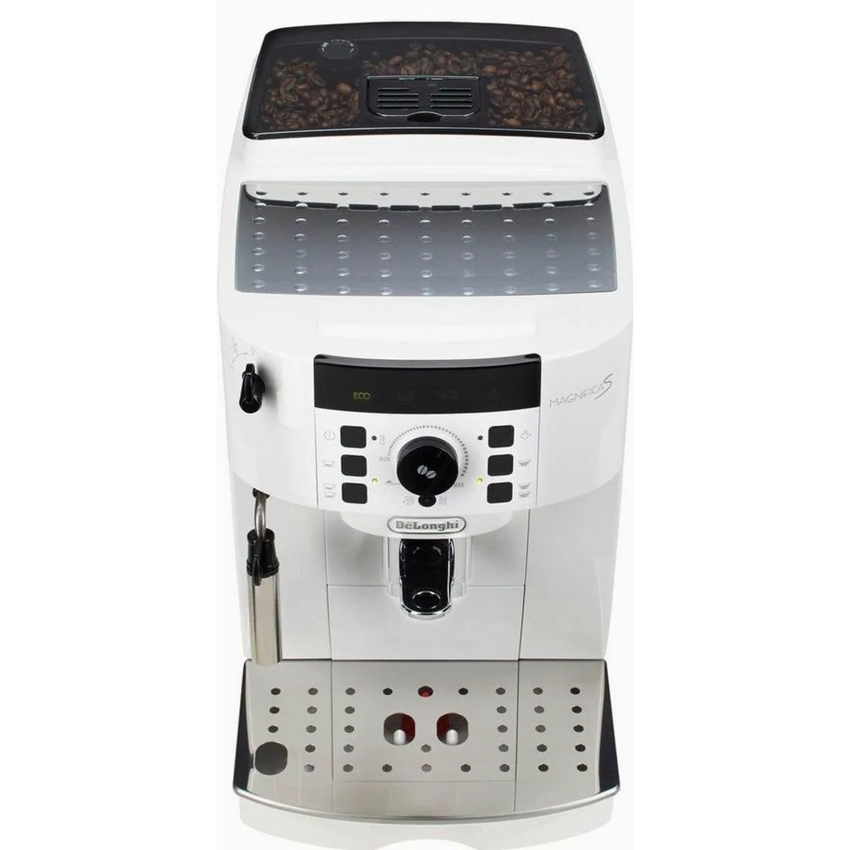 De'Longhi Magnifica S ECAM21.118.W, Barista-Milchaufschäumer, 15 Bar Pumpendruck, 13 Mahlgrade 4