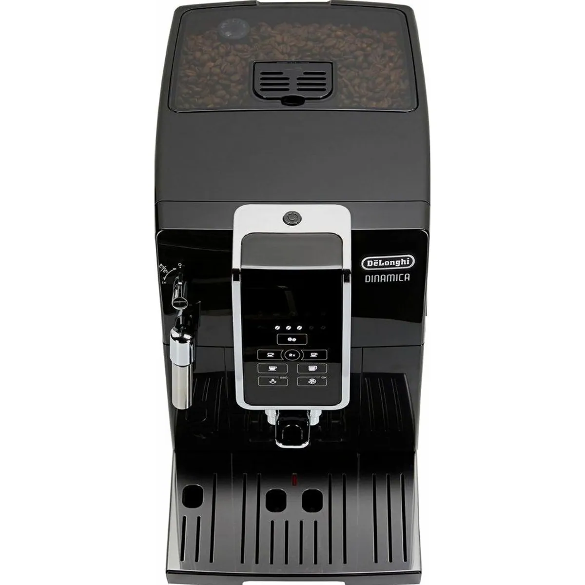 De'Longhi Dinamica ECAM358.15.B, Long Coffee Funktion, Milchaufschäumdüse, 300 g Bohnenbehälter 5