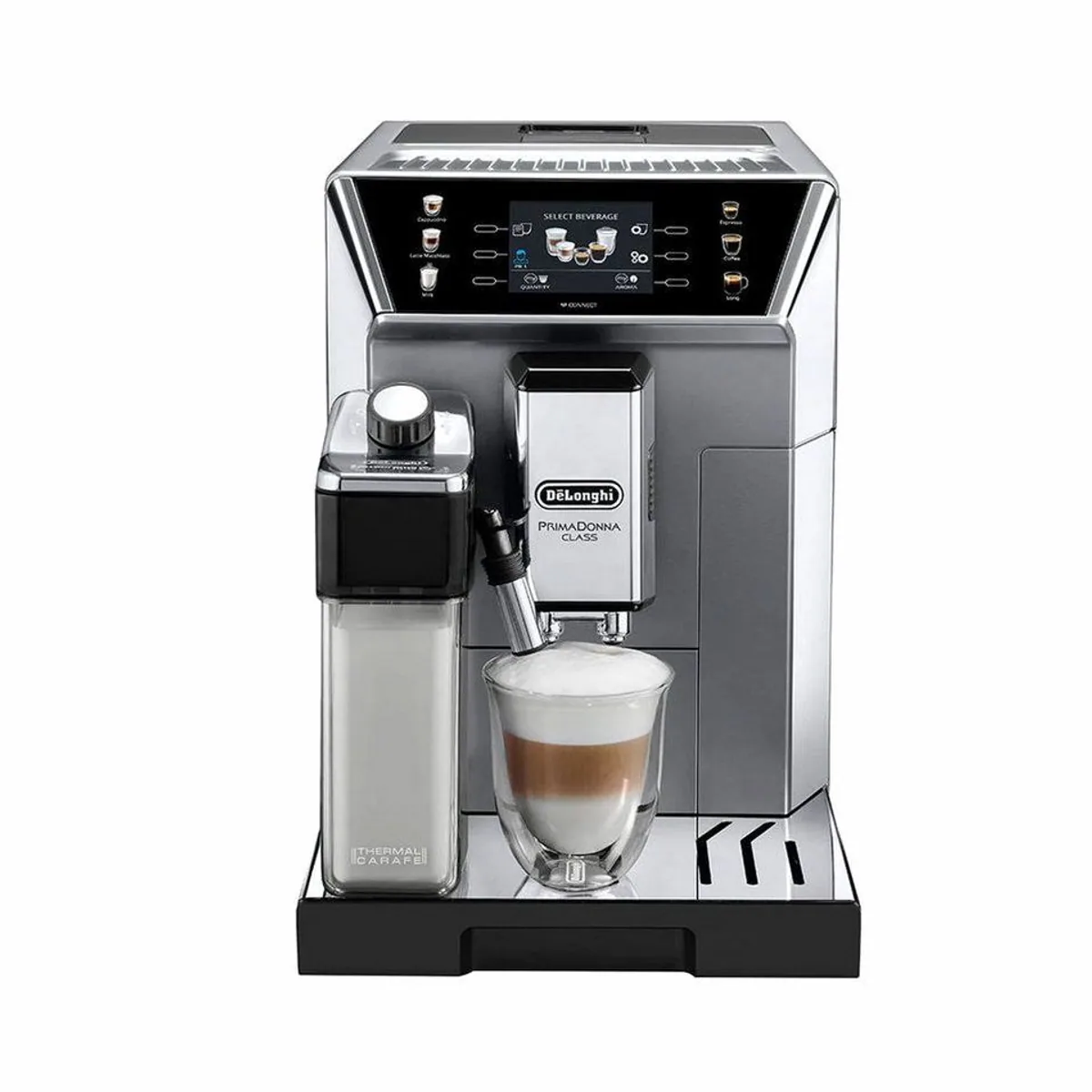 De'Longhi ECAM 550.85.MS PrimaDonna Class, perfekter Cappuccino, individuelle Personalisierung, automatische Reinigung