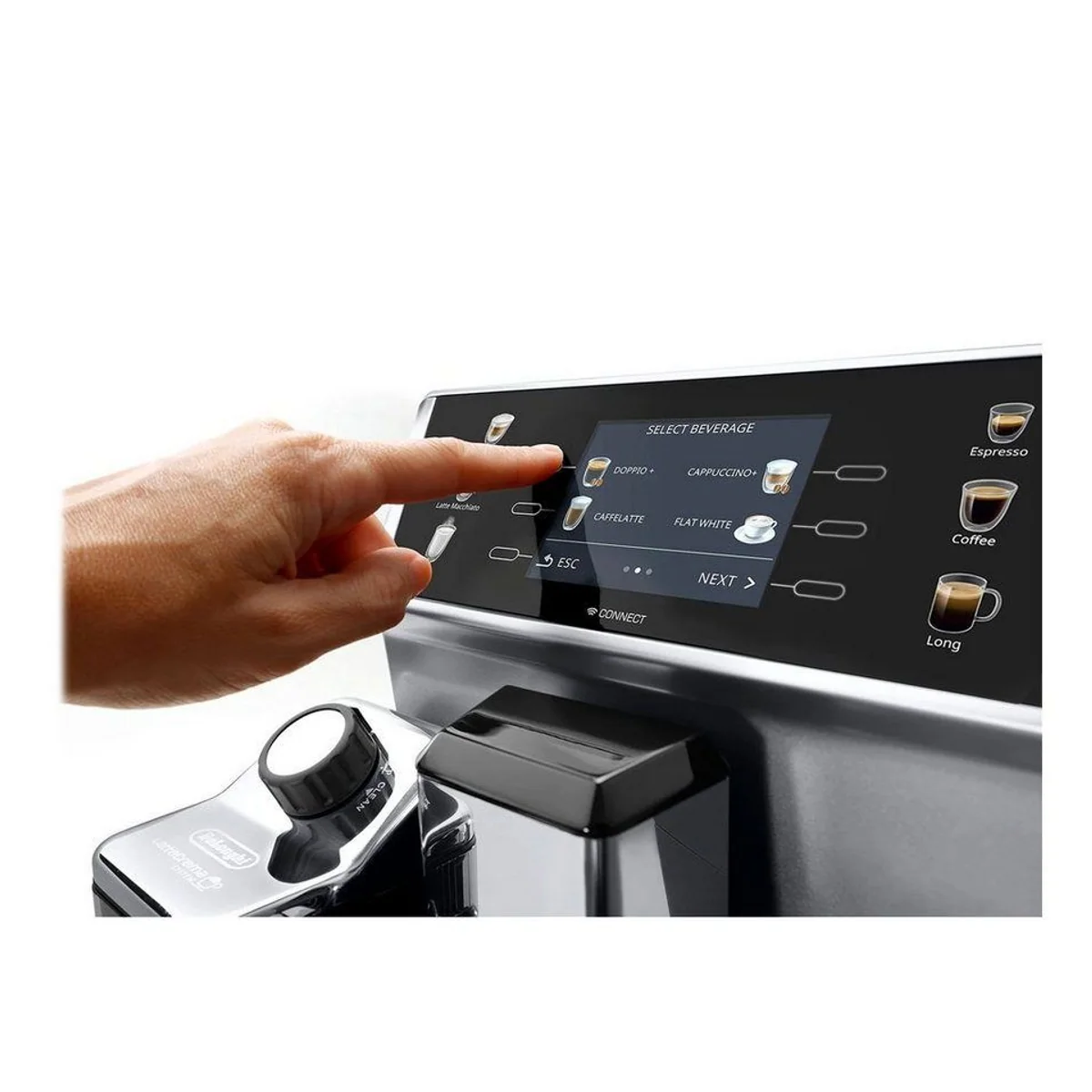 De'Longhi ECAM 550.85.MS PrimaDonna Class, perfekter Cappuccino, individuelle Personalisierung, automatische Reinigung 4