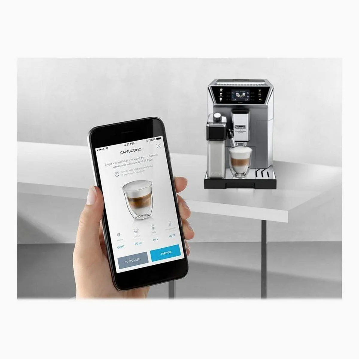 De'Longhi ECAM 550.85.MS PrimaDonna Class, perfekter Cappuccino, individuelle Personalisierung, automatische Reinigung 5