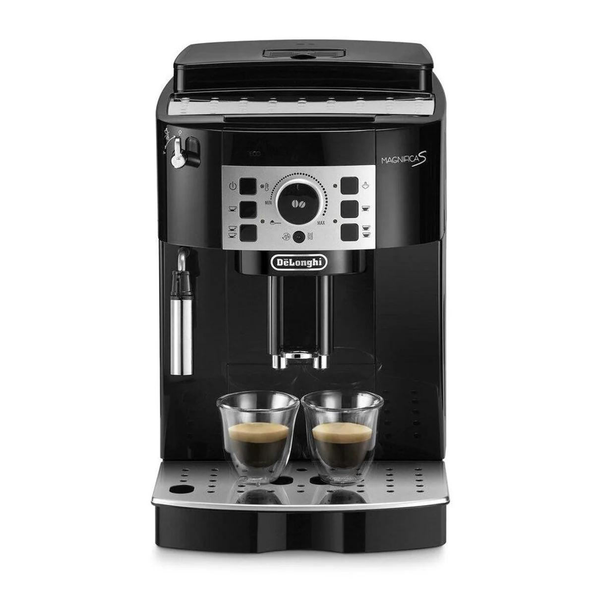 De'Longhi ECAM 20.116.B Kaffeevollautomat, herausnehmbare Brühgruppe, 1,8 l Wassertank, leises Kegelmahlwerk