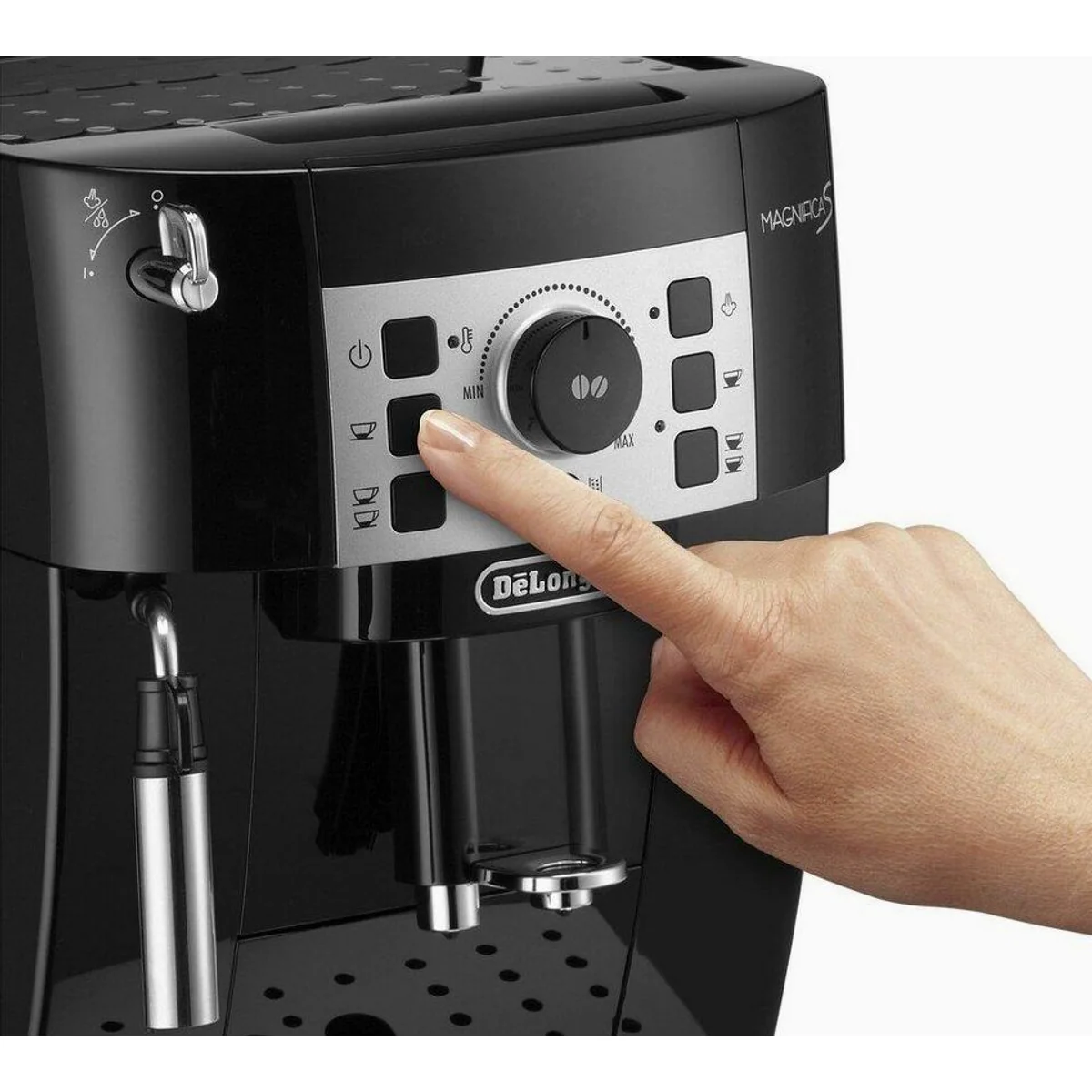 De'Longhi ECAM 20.116.B Kaffeevollautomat, herausnehmbare Brühgruppe, 1,8 l Wassertank, leises Kegelmahlwerk 3