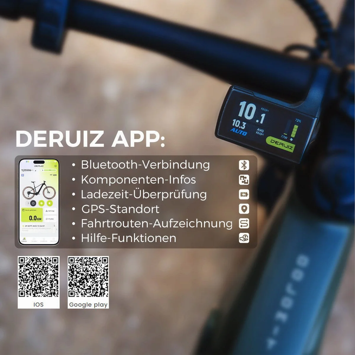 DERUIZ E-Bike Dolomit 29 Zoll, 720 Wh Samsung-Akku, 11-Gang SHIMANO CUES 5