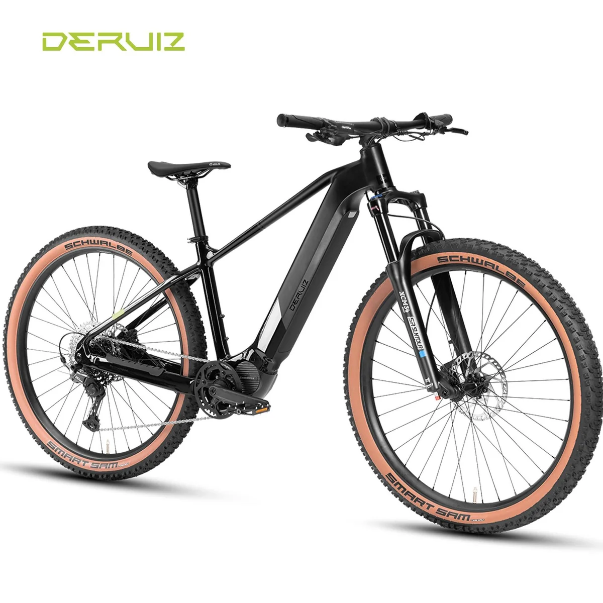 DERUIZ Dolomit E-Mountainbike Schwarz, 29 Zoll, 110 Nm Mittelmotor, 720 Wh Akku