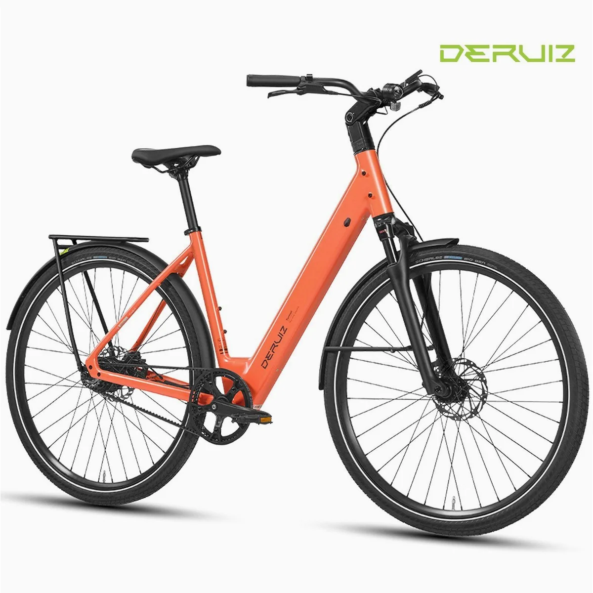 DERUIZ Turmali Comfort E-Bike, 110 km Reichweite, Gates Riemenantrieb, 35-Nm-Heckmotor