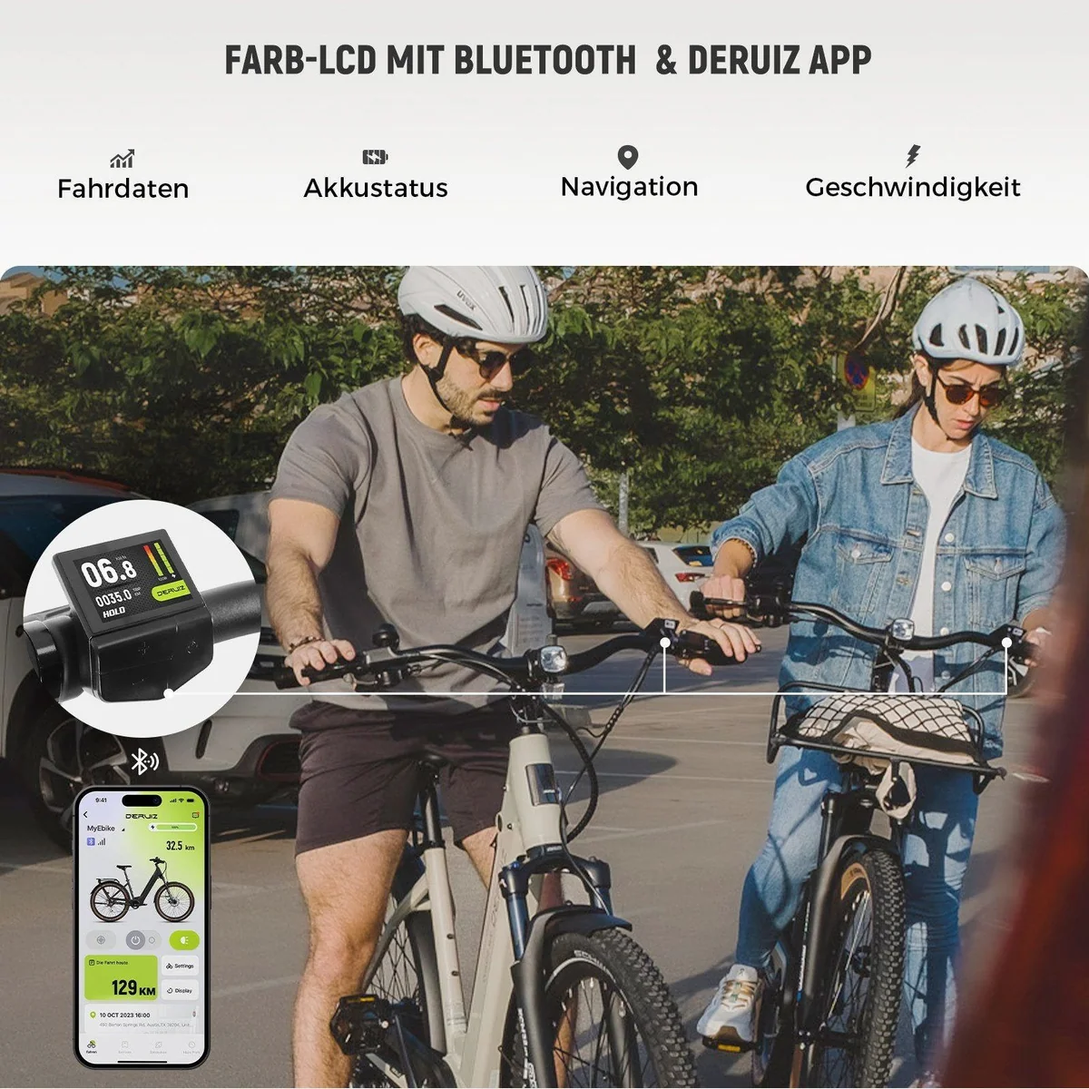 DERUIZ Quartz SUV E-Bike, 27,5 Zoll, bis 160 km Reichweite, 250W Hinterradmotor 5