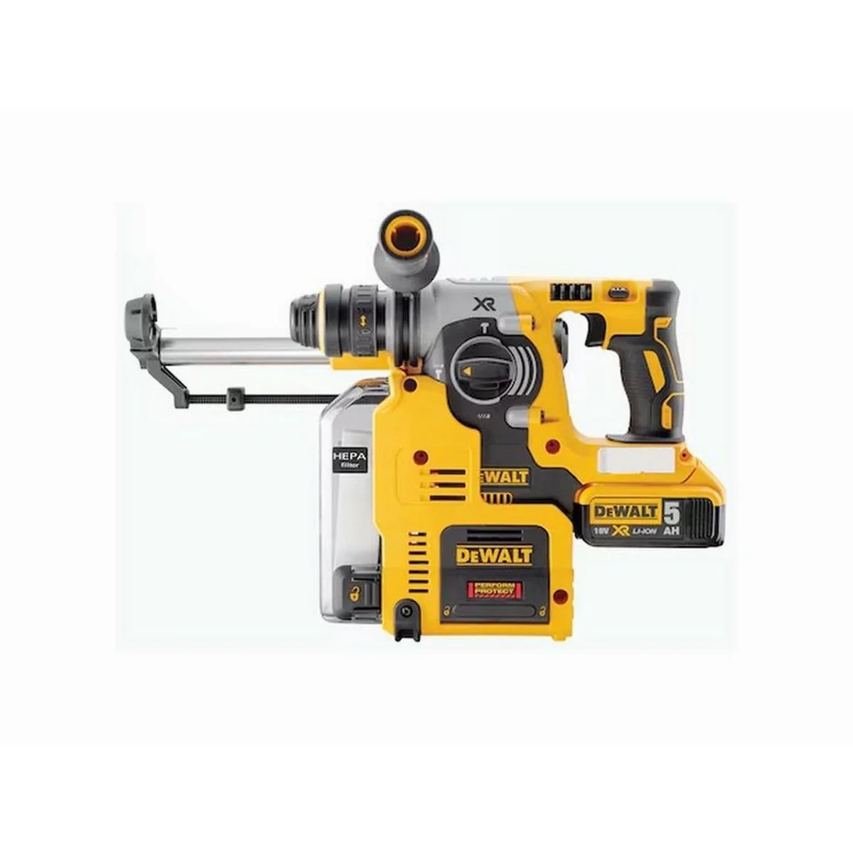 DeWalt Akku-Kombibohrhammer DCH275P2-QW, 18V, 2,1 Joule, integrierte Staubabsaugung 2
