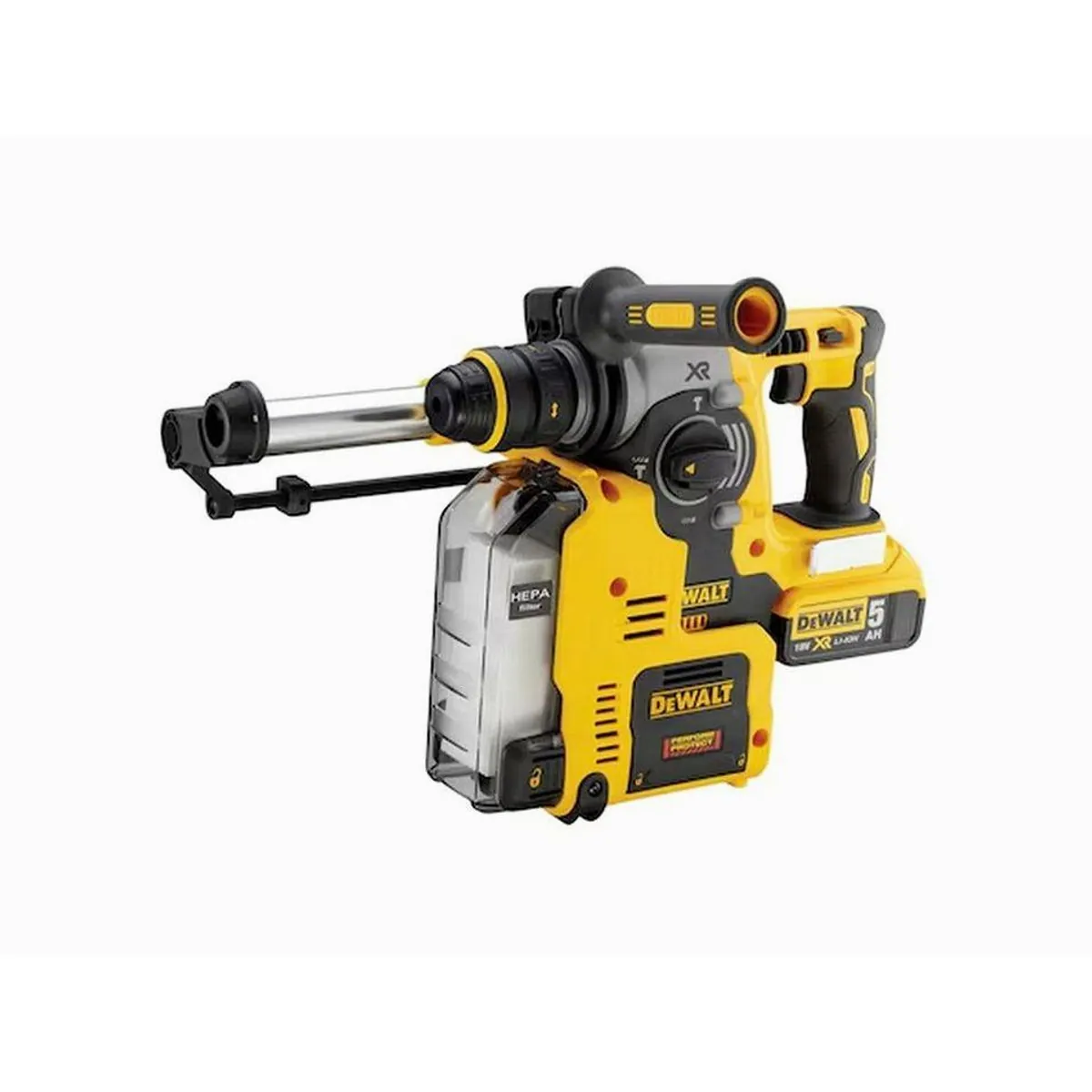 DeWalt Akku-Kombibohrhammer DCH275P2-QW, 18V, 2,1 Joule, integrierte Staubabsaugung 3