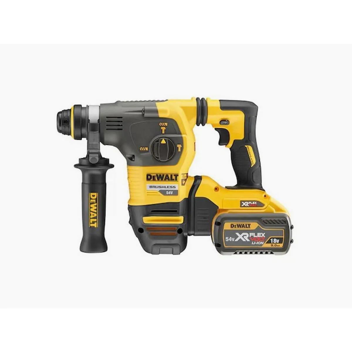 DeWalt Akku-Kombibohrhammer DCH333X2-QW, 54 V, 3,5 Joule Schlagenergie, SDS-plus