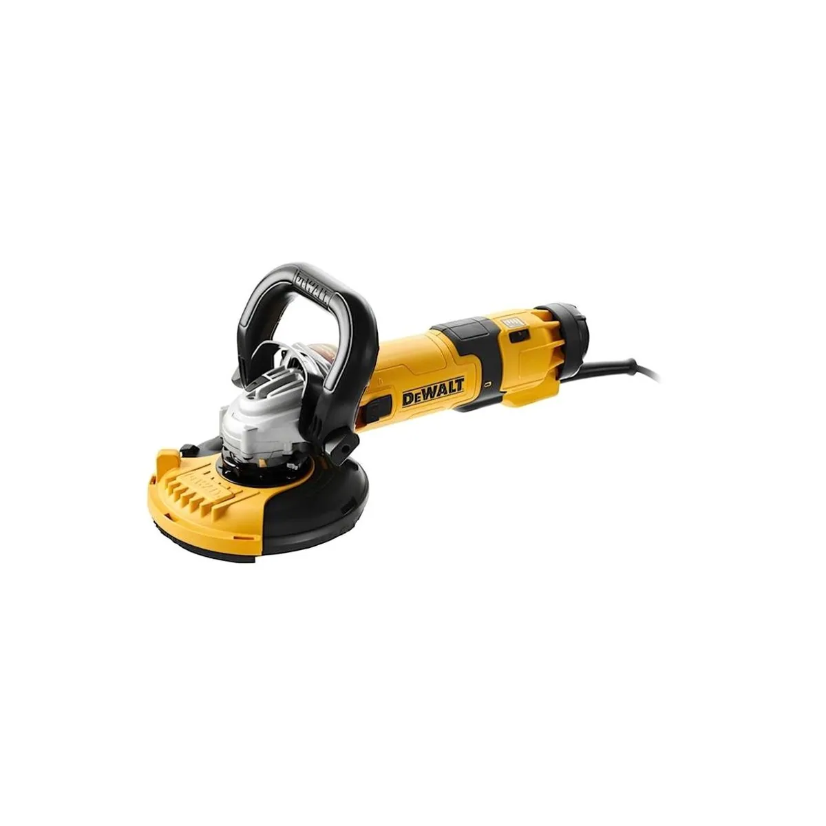 DeWalt DWE4257KT Winkelschleifer, 1500 W, 10.000 U/min, 125 mm — inklusive Staubhaube und Diamant-Topfscheibe 3
