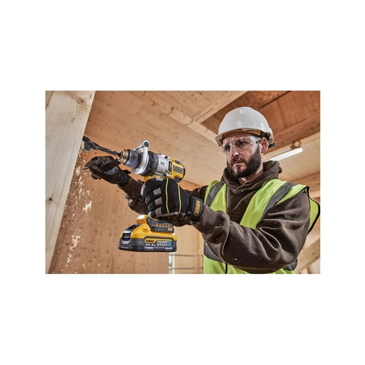 DeWalt Akku-Schlagbohrschrauber 18V / 5 Ah, hohe Leistung und Langlebigkeit – Set mit 2 Akkus und Ladegerät 4