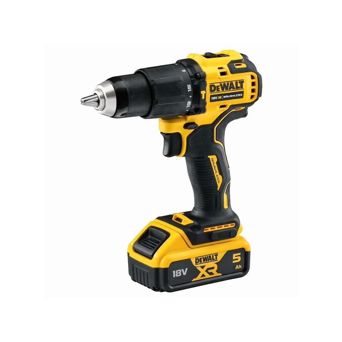 DeWalt DCD709 Akku-Schlagbohrschrauber, 18 V, 1650 U/min, Set mit 2x 5,0 Ah Akku 2