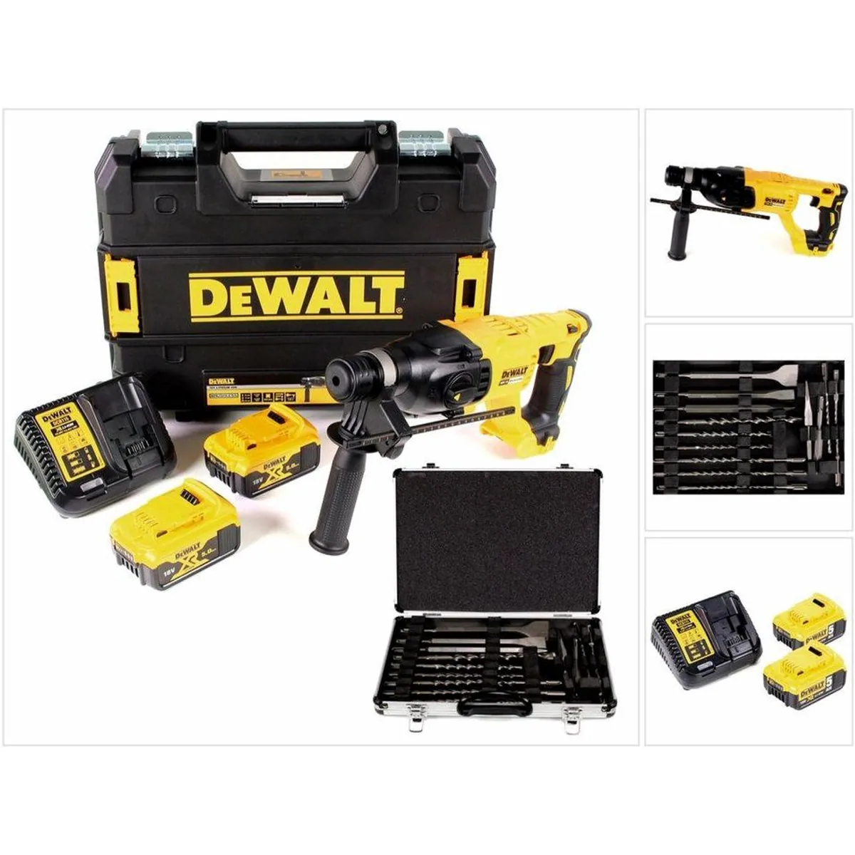 DeWalt DCH 133 NT Akku-Kombibohrhammer, bürstenloser Motor, SDS-plus, 18V, 2,6J