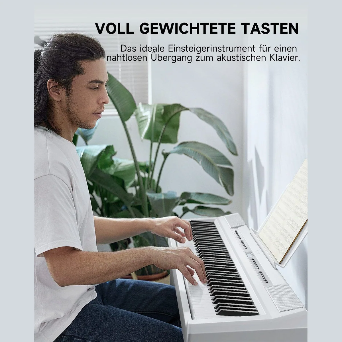 Donner DEP-20 Digitalpiano, 88 gewichtete Tasten, 238 Klänge, 128-fach Polyphonie 4