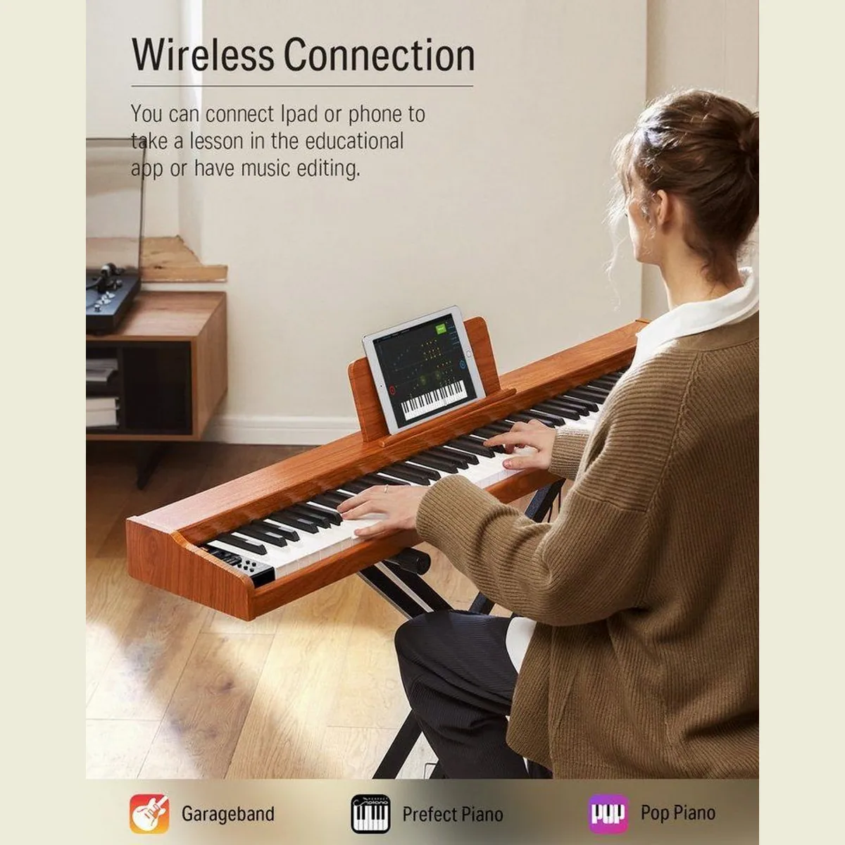Donner DEP-1S Digitalpiano, 88 halbgewichtete Tasten, vielfältige Funktionen 5
