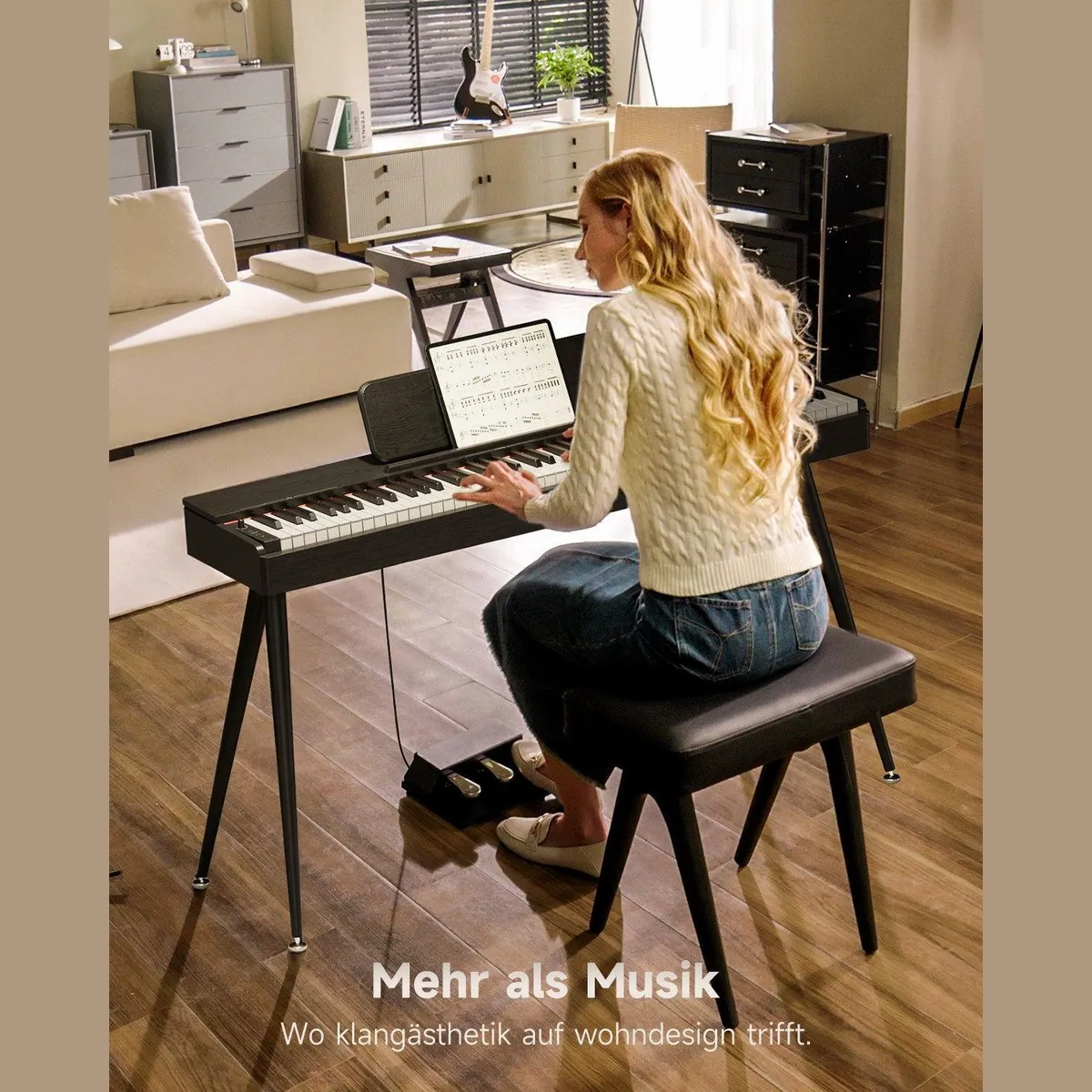 Donner OURA S100 Digitalpiano, 88 Tasten Hammermechanik, Dual-Mode Bluetooth 3