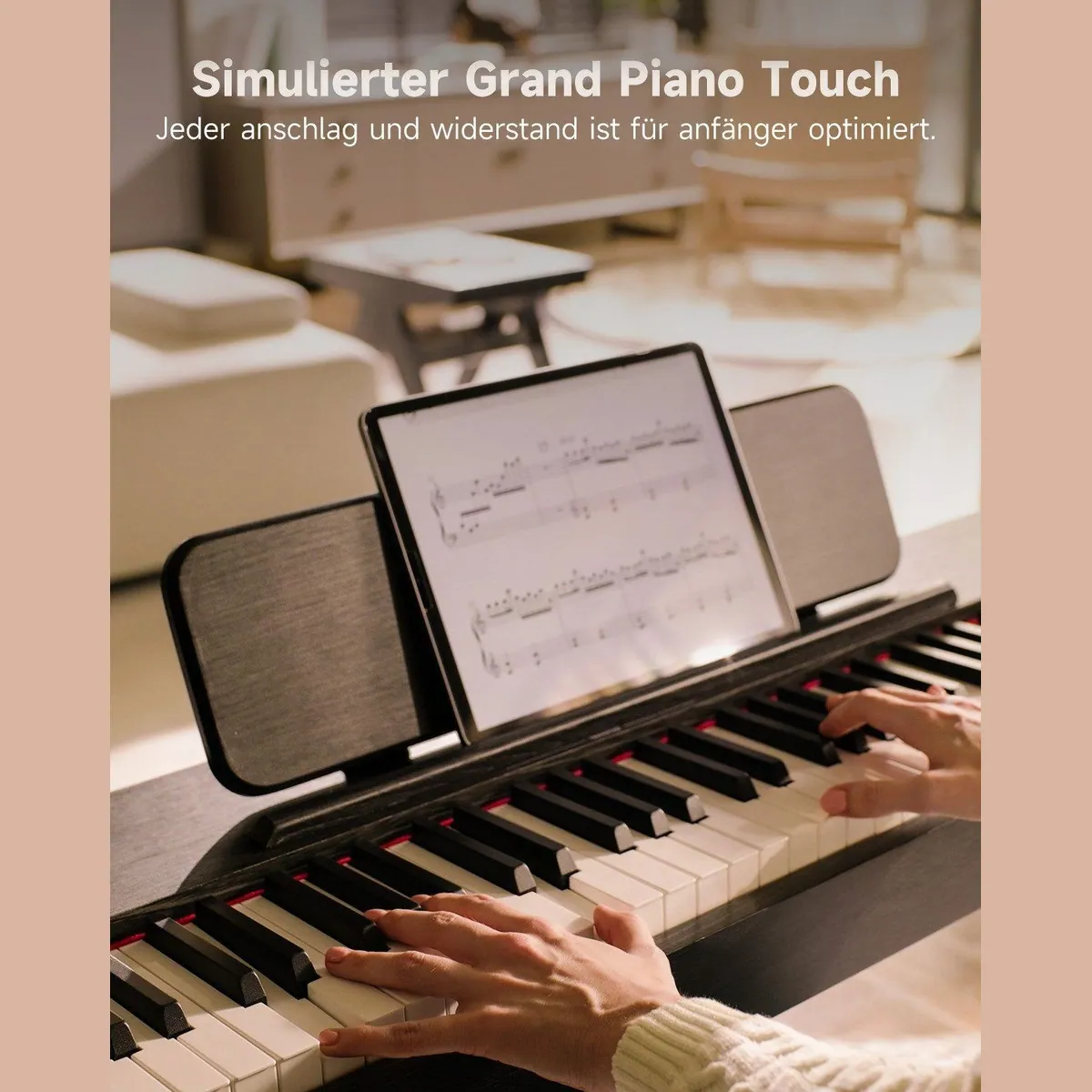 Donner OURA S100 Digitalpiano, 88 Tasten Hammermechanik, Dual-Mode Bluetooth 5